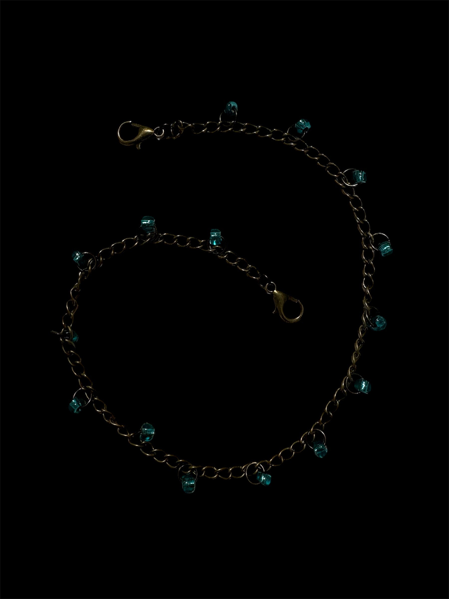 Bronze & Blue Hat Chain by The Kings Misfit Kid - I AM REVEALED