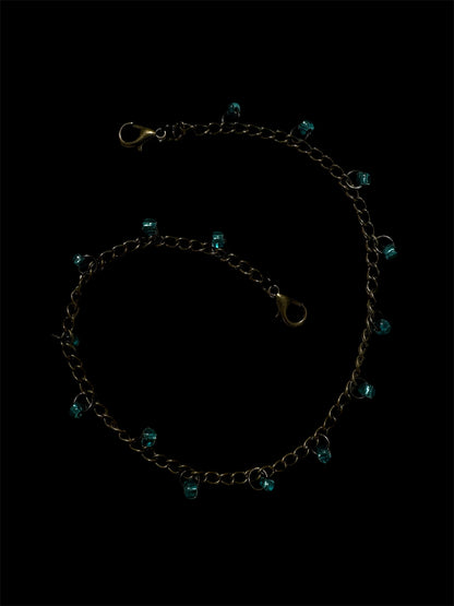 Bronze & Blue Hat Chain by The Kings Misfit Kid - I AM REVEALED