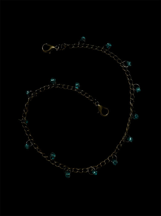 Bronze & Blue Hat Chain by The Kings Misfit Kid - I AM REVEALED