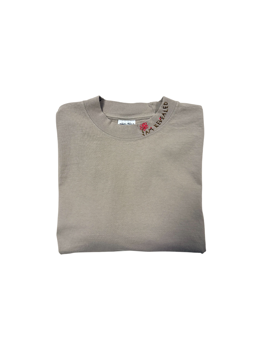 IAR Hand-Stitched Wildflower Design on Oversized Drop Shoulder Boxy Tee by JBM • Unisex • M