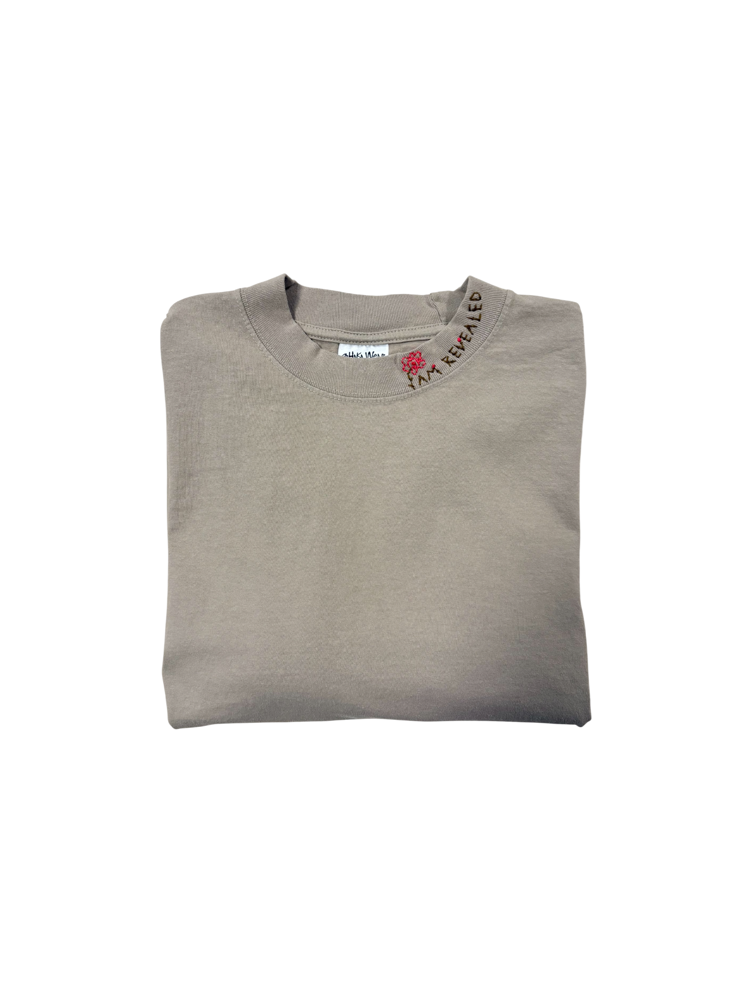 IAR Hand-Stitched Wildflower Design on Oversized Drop Shoulder Boxy Tee by JBM • Unisex • M