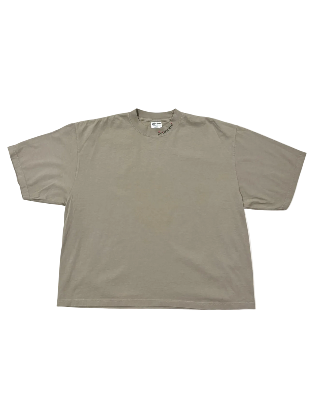 IAR Hand-Stitched Rose Design on Oversized Drop Shoulder Boxy Tee by JBM • Unisex • L