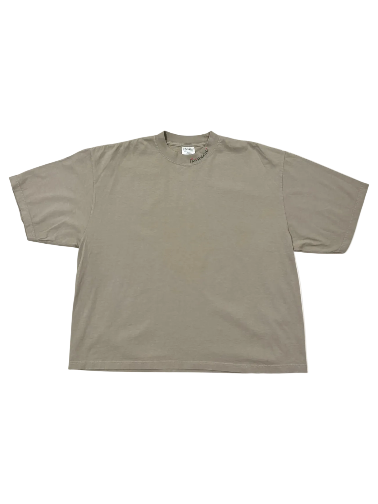 IAR Hand-Stitched Rose Design on Oversized Drop Shoulder Boxy Tee by JBM • Unisex • L