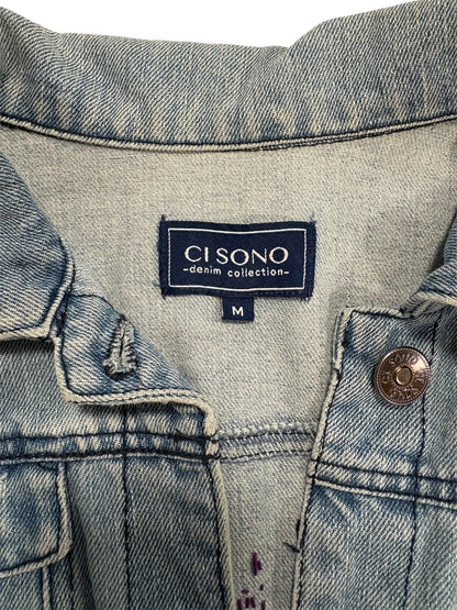 1/1 Portrait Denim Jacket by Little b (Size: M) - I AM REVEALED