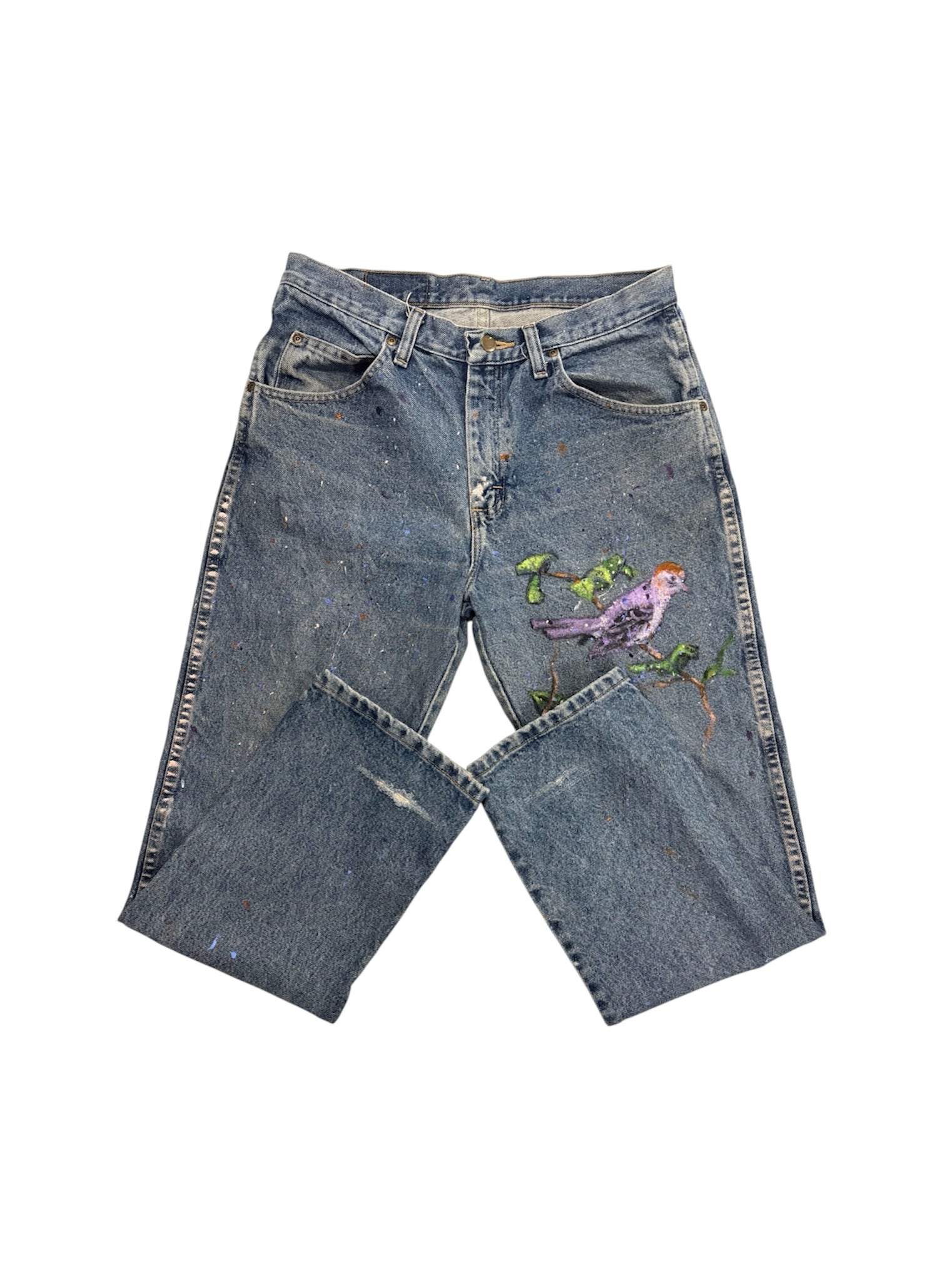Bird & Butterfly Denim Jeans by Little b (Size: 33) - I AM REVEALED