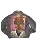 Hand-Painted Portrait on Denim Jacket by Little b • Unisex • M