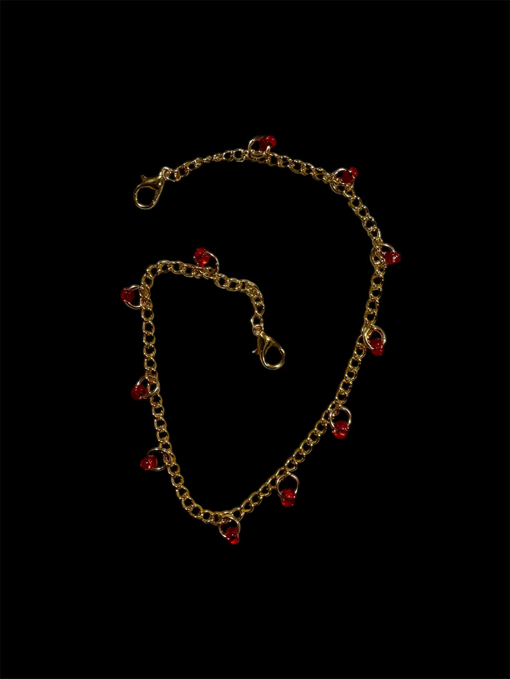 Gold & Red Hat Chain by The Kings Misfit Kid - I AM REVEALED