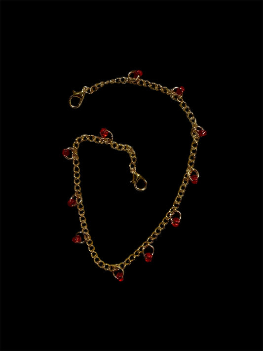 Gold & Red Hat Chain by The Kings Misfit Kid - I AM REVEALED