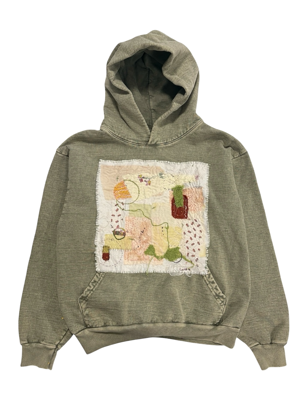 Hand-Stitched Design on Heavy-Weight Hoodie by Little b • Unisex • S
