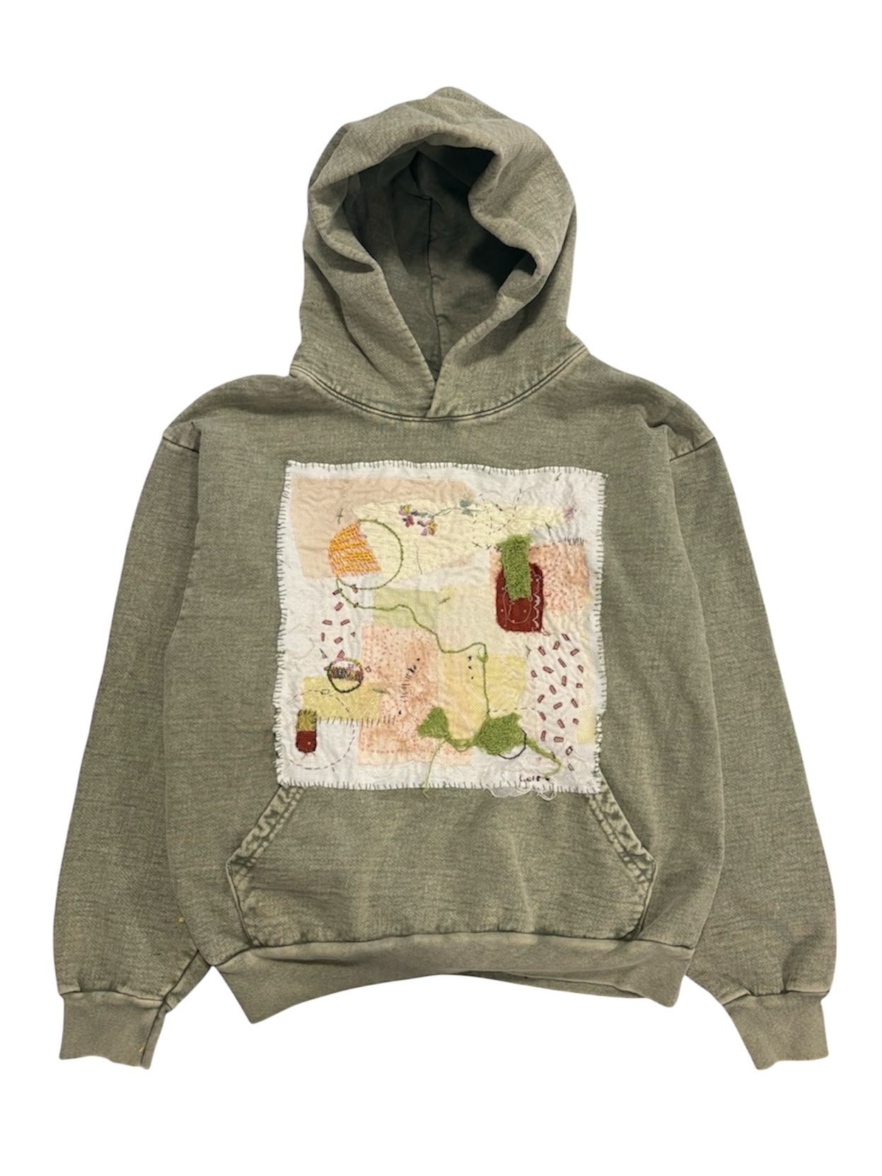Hand-Stitched Design on Heavy-Weight Hoodie by Little b • Unisex • S