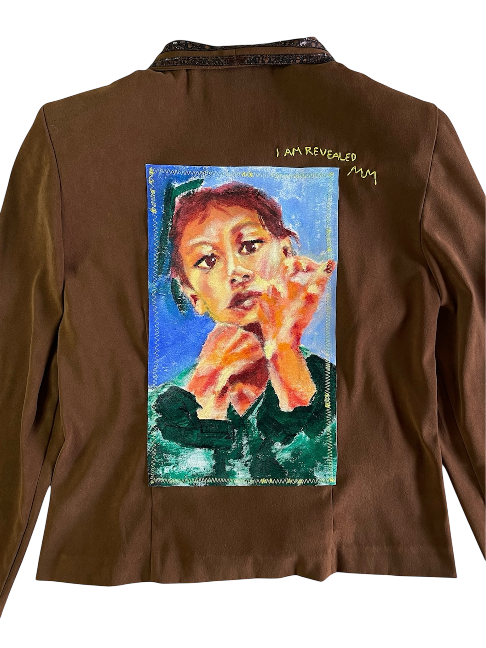 Hand-Painted & Stitched Jacket by M.M. • Women’s • M