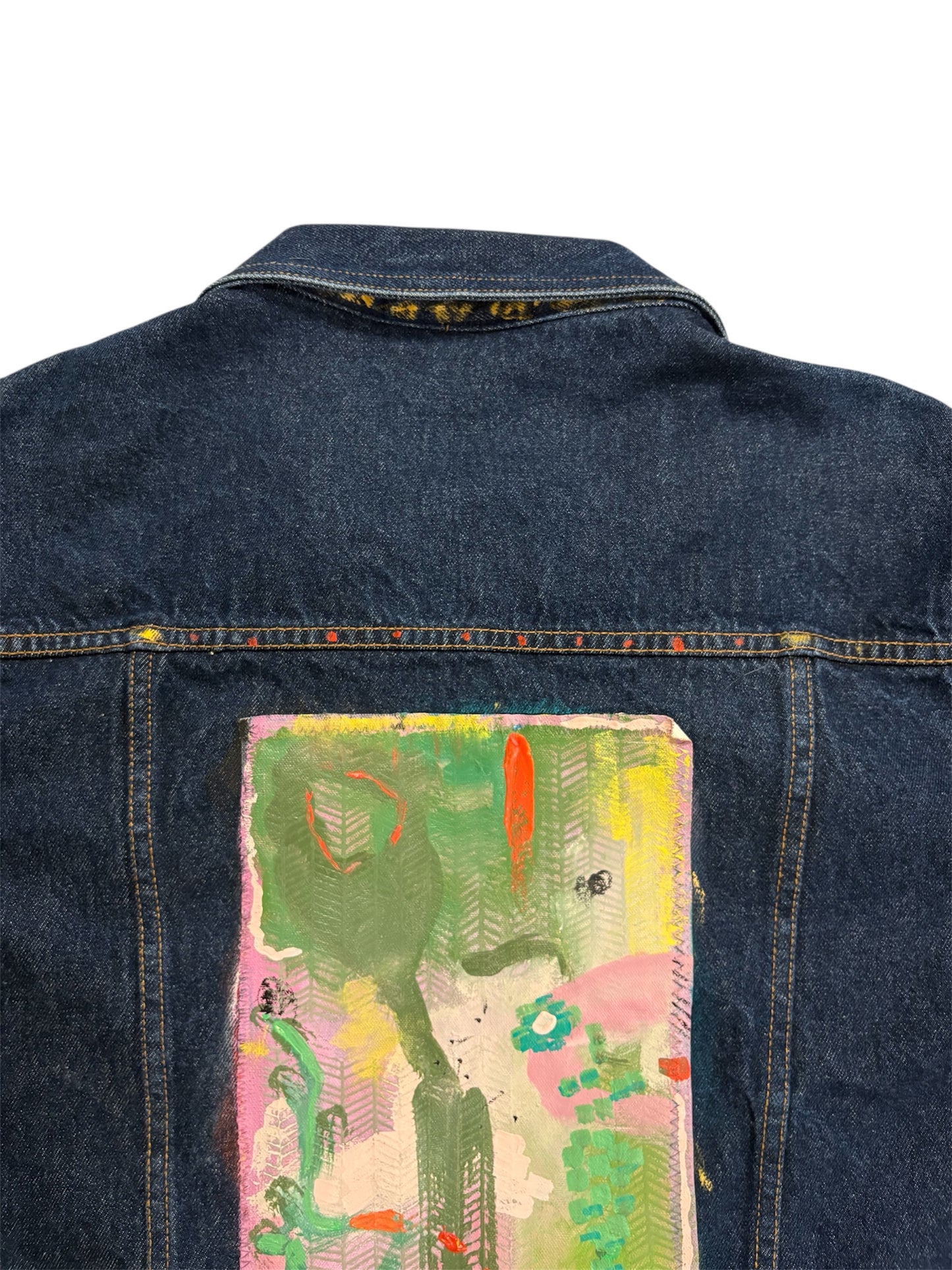 Abstract Denim Jacket by Little b (Size: Cropped M) - I AM REVEALED