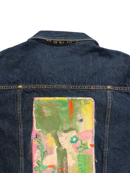 Abstract Denim Jacket by Little b (Size: Cropped M) - I AM REVEALED