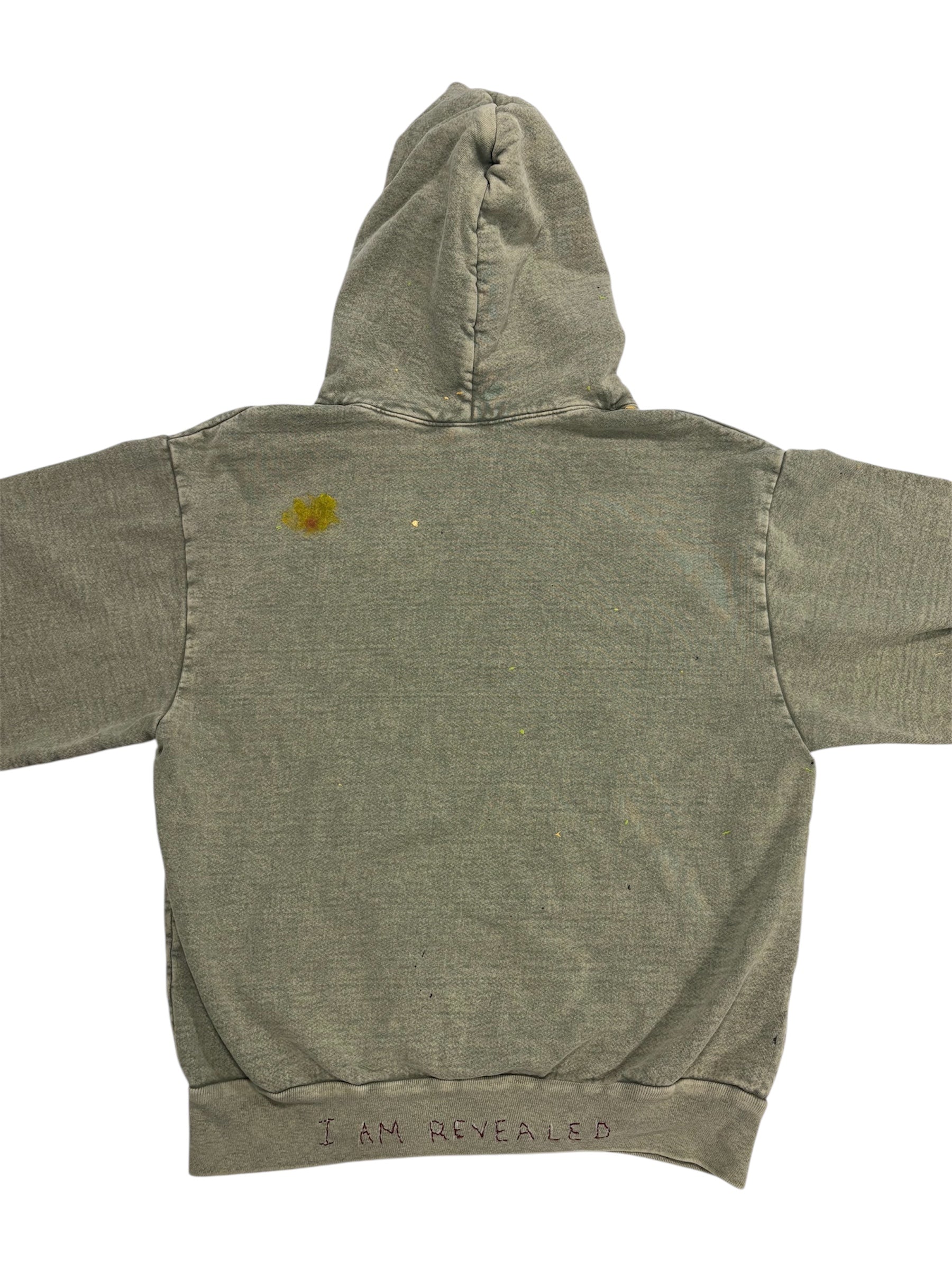 1/1 Stitched Mineral Green Hoodie by Little b (Size: S) - I AM REVEALED