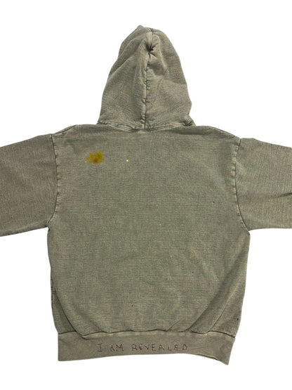 1/1 Stitched Mineral Green Hoodie by Little b (Size: S) - I AM REVEALED