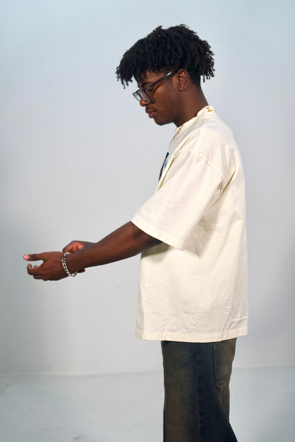 Hand-Painted ‘So Loved’ Boxy Cropped Tee by Little b • Unisex • 2XL