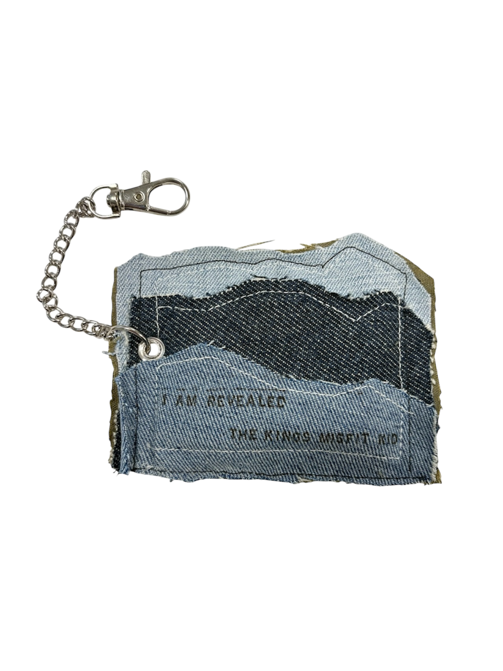 Hand-Stitched and Painted Bag and Keychain Accessory by The Kings Misfit Kid