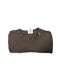 IAR Hand-Stitched Sunflower Design on Oversized Drop Shoulder Boxy Tee by JBM • Unisex • L