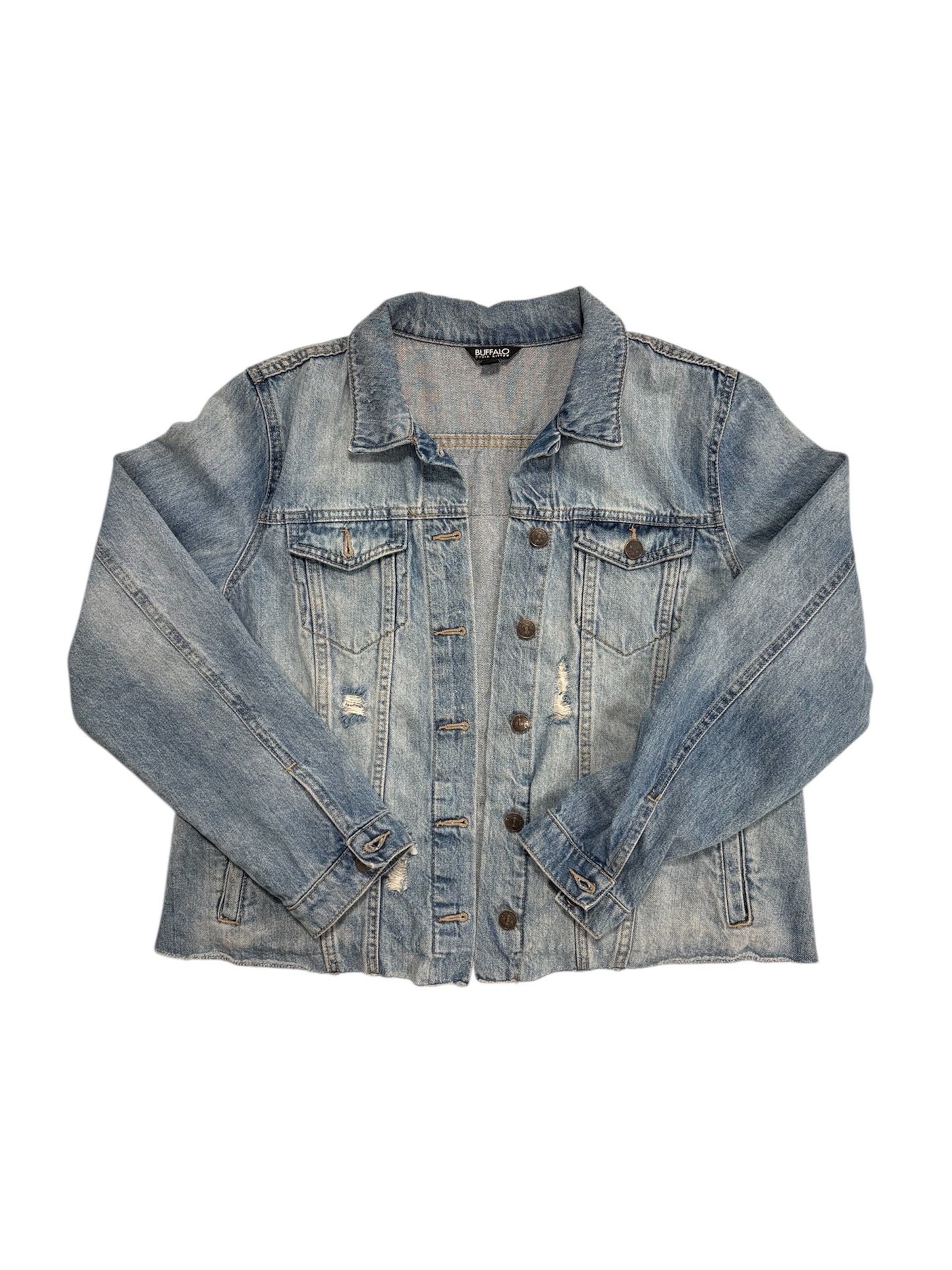 1/1 Portrait Denim Jacket by Little b (Size: M) - I AM REVEALED