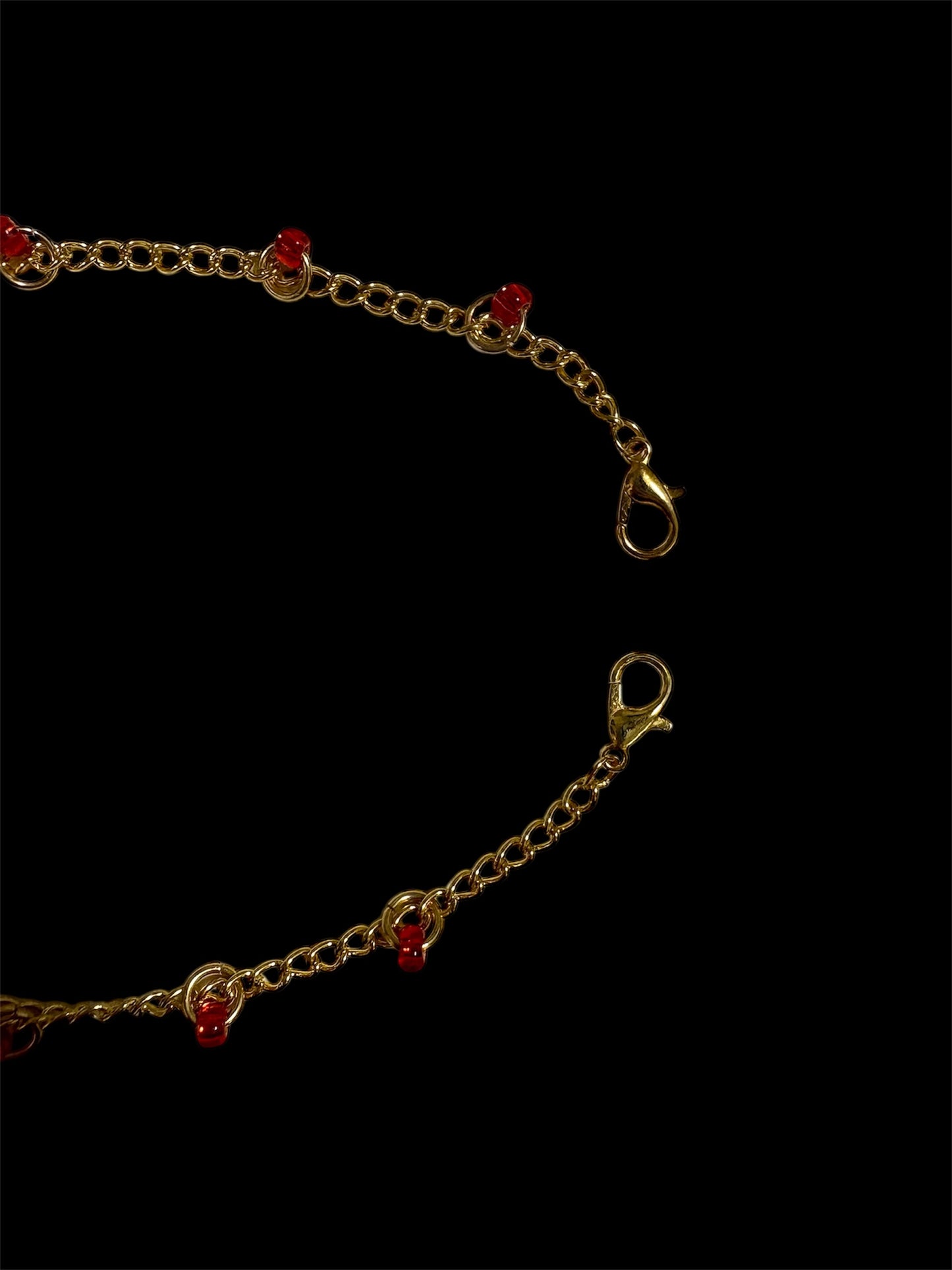 Gold & Red Hat Chain by The Kings Misfit Kid - I AM REVEALED