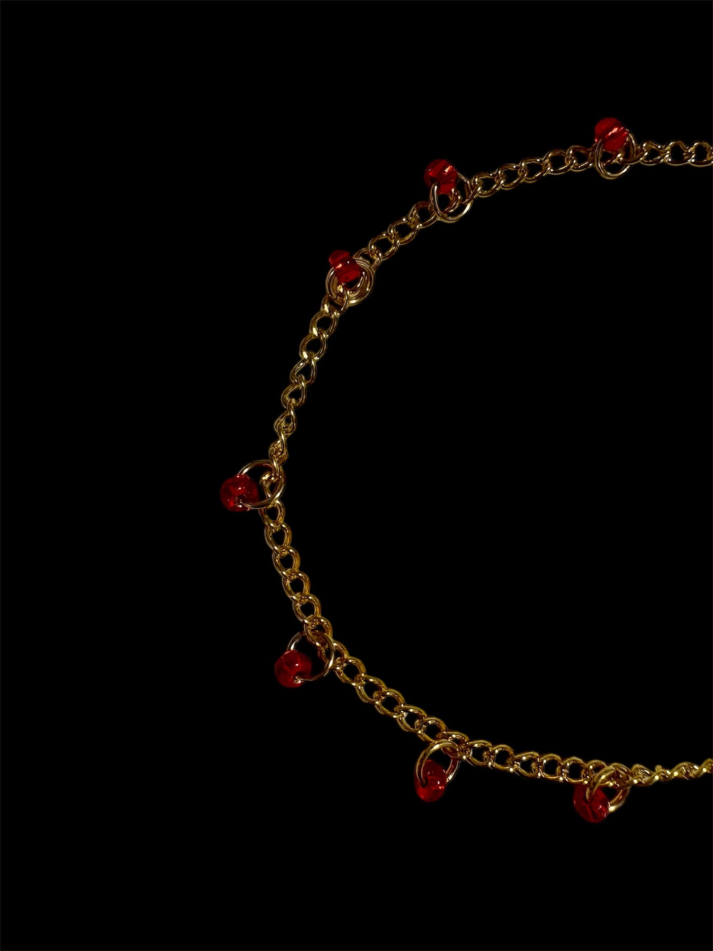 Gold & Red Hat Chain by The Kings Misfit Kid - I AM REVEALED