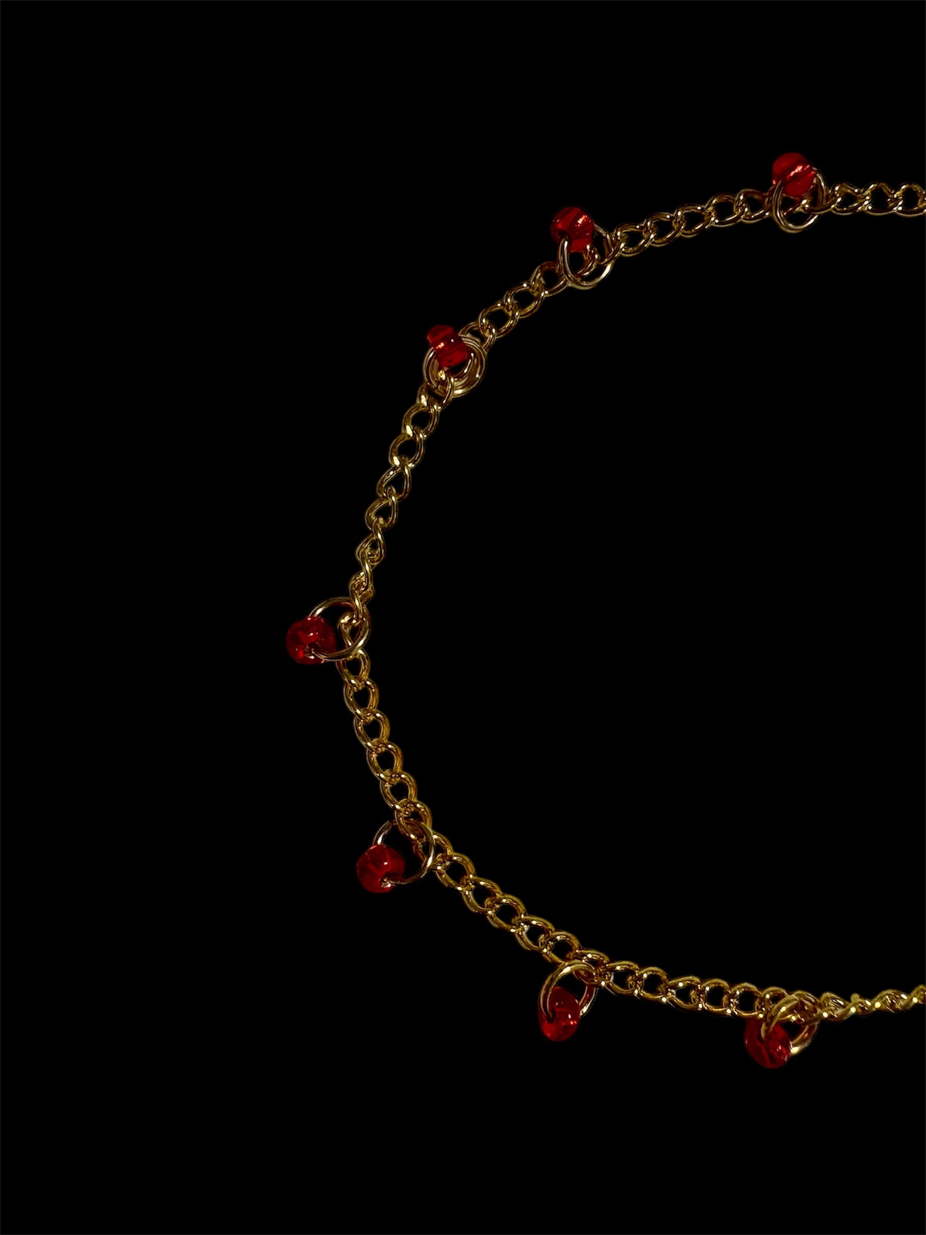 Gold & Red Hat Chain by The Kings Misfit Kid - I AM REVEALED