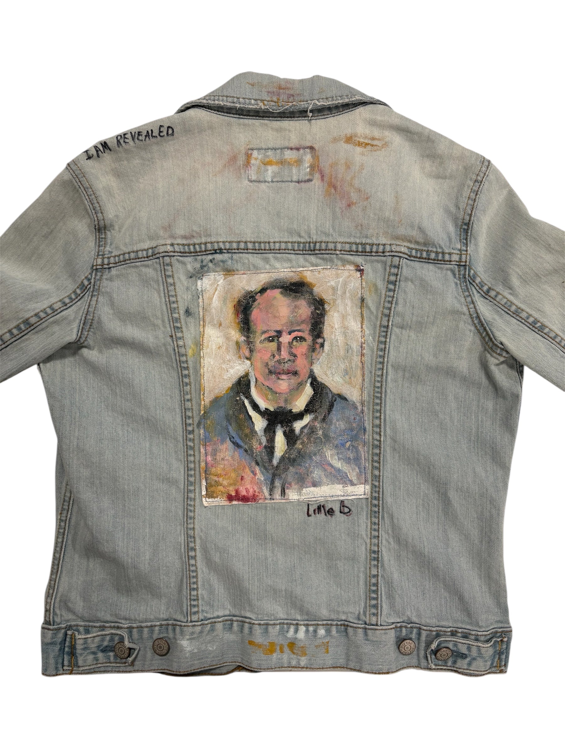 Portrait Denim Jacket by Little b (Size: WM) - I AM REVEALED