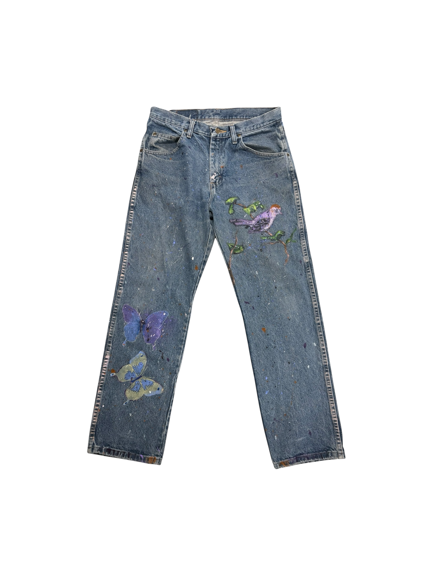 Bird & Butterfly Denim Jean by Little b (Size: 33)