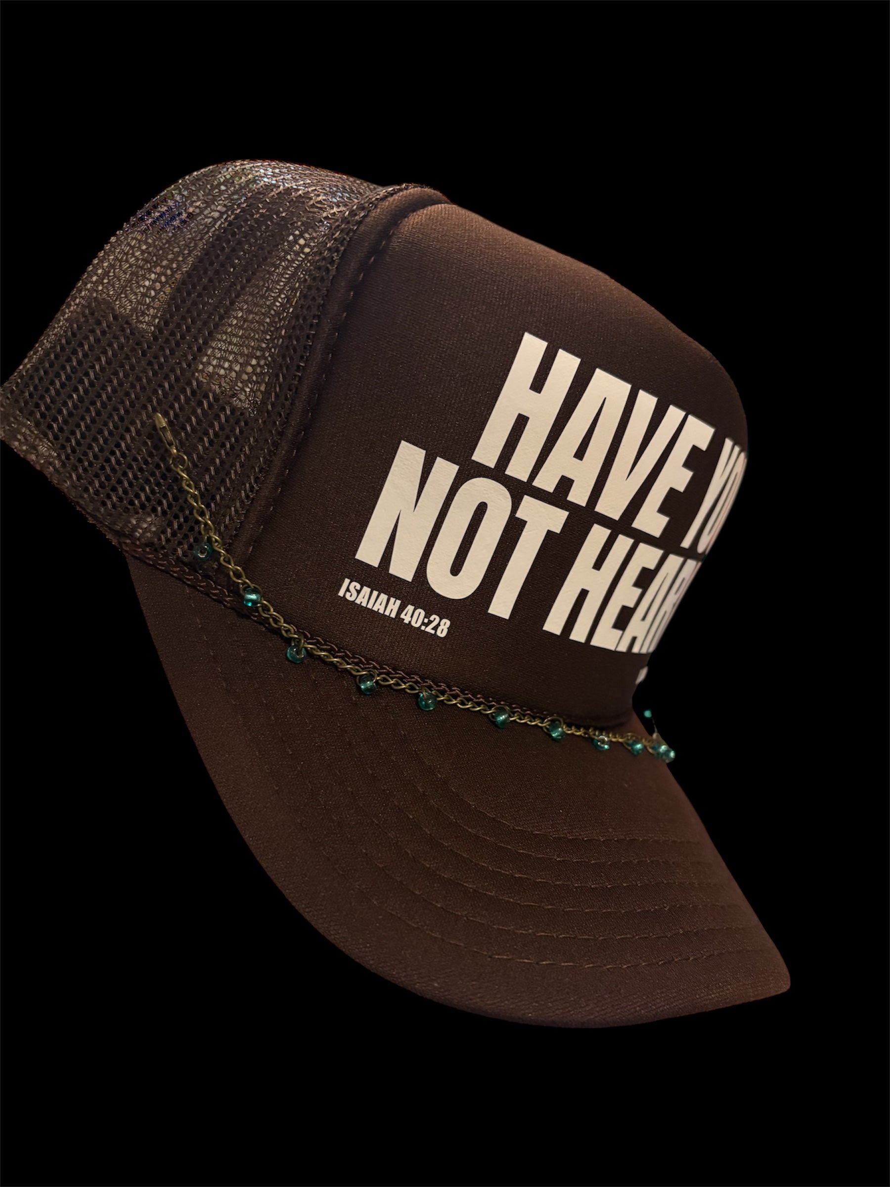 Bronze & Blue Hat Chain by The Kings Misfit Kid - I AM REVEALED