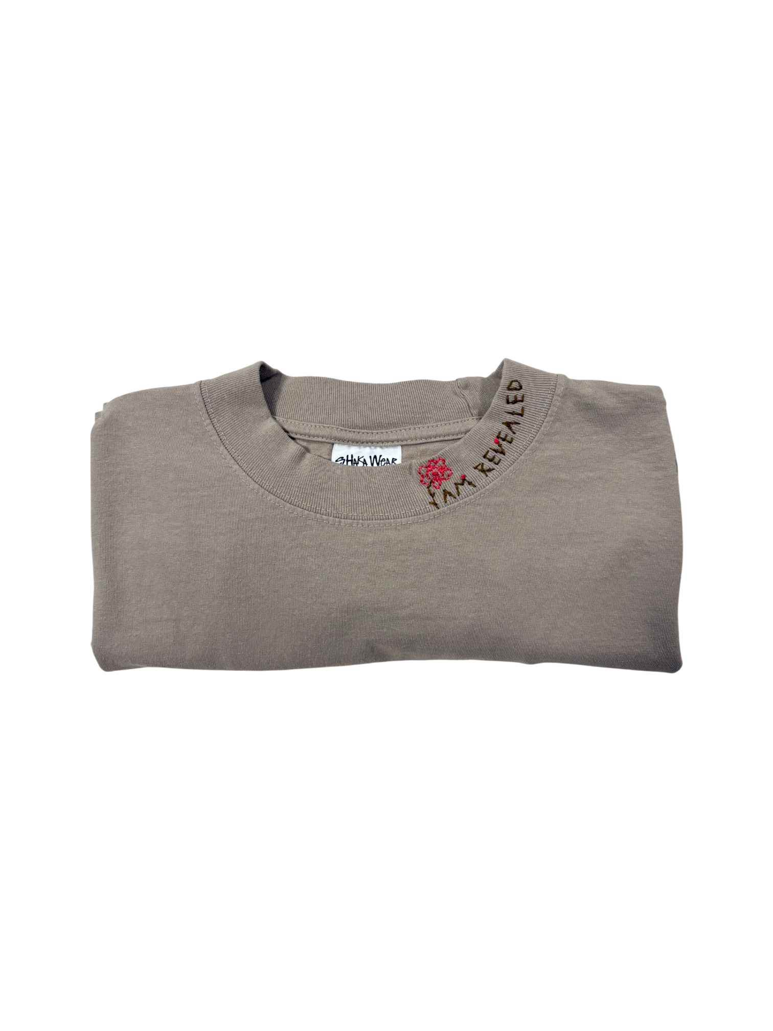 IAR Hand-Stitched Wildflower Design on Oversized Drop Shoulder Boxy Tee by JBM • Unisex • M