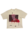 Hand-Painted ‘Love’ Boxy Cropped Tee by Little b • Unisex • L