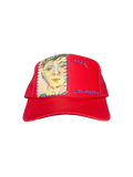 'Made In His Image' Hand-Painted & Stitched Portrait on Strap-back Trucker by Makenna M. • Unisex