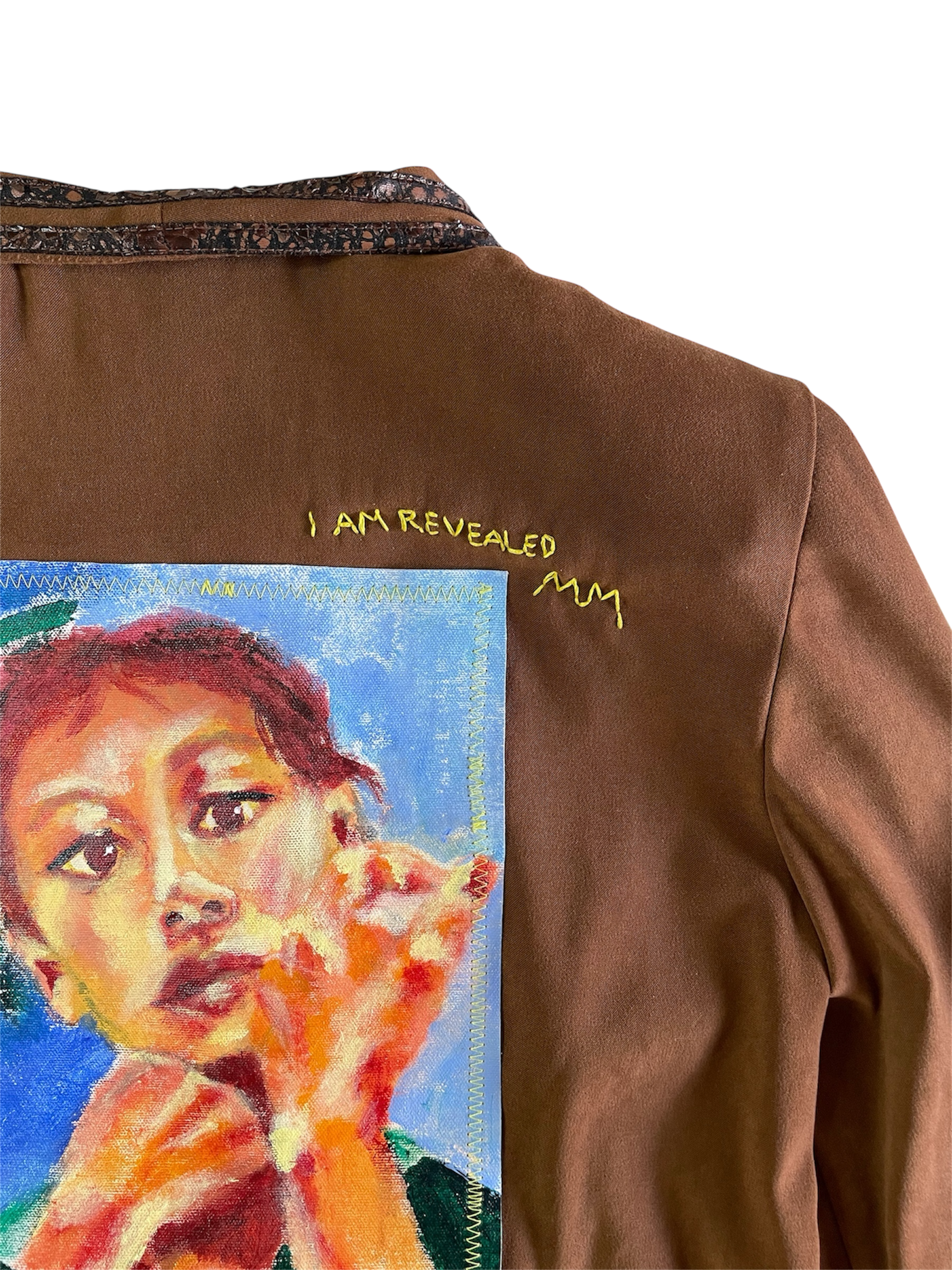 Hand-Painted & Stitched Jacket by M.M. • Women’s • M