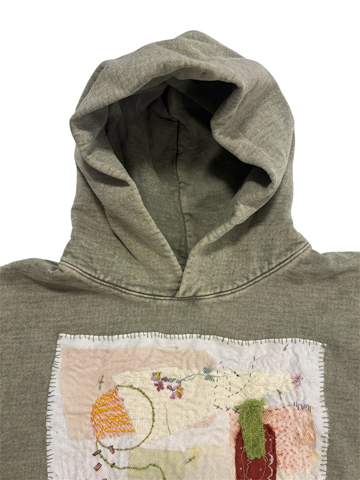 1/1 Stitched Mineral Green Hoodie by Little b (Size: S)
