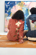 Stitched Flower Design on Pink Jacket by The Kings Misfit Kid • Women’s • M