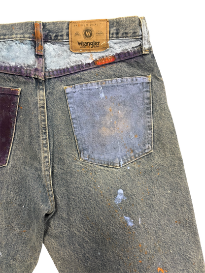 Bird & Butterfly Denim Jean by Little b (Size: 33)