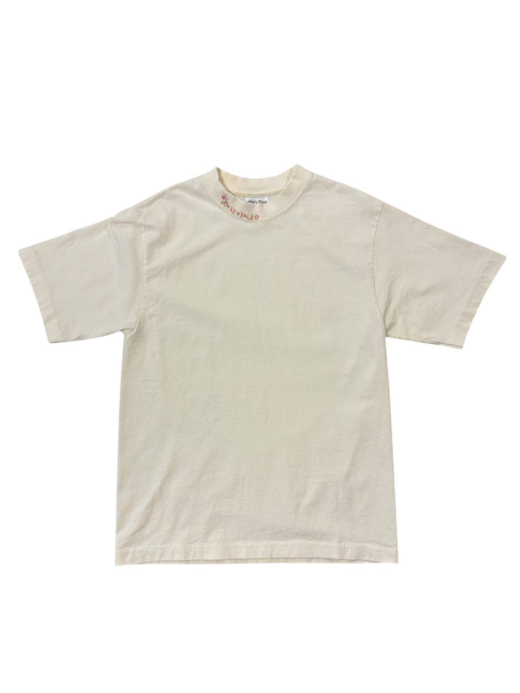 IAR Hand-Stitched Rose Design on Boxy Cropped Tee by JBM • Unisex • M