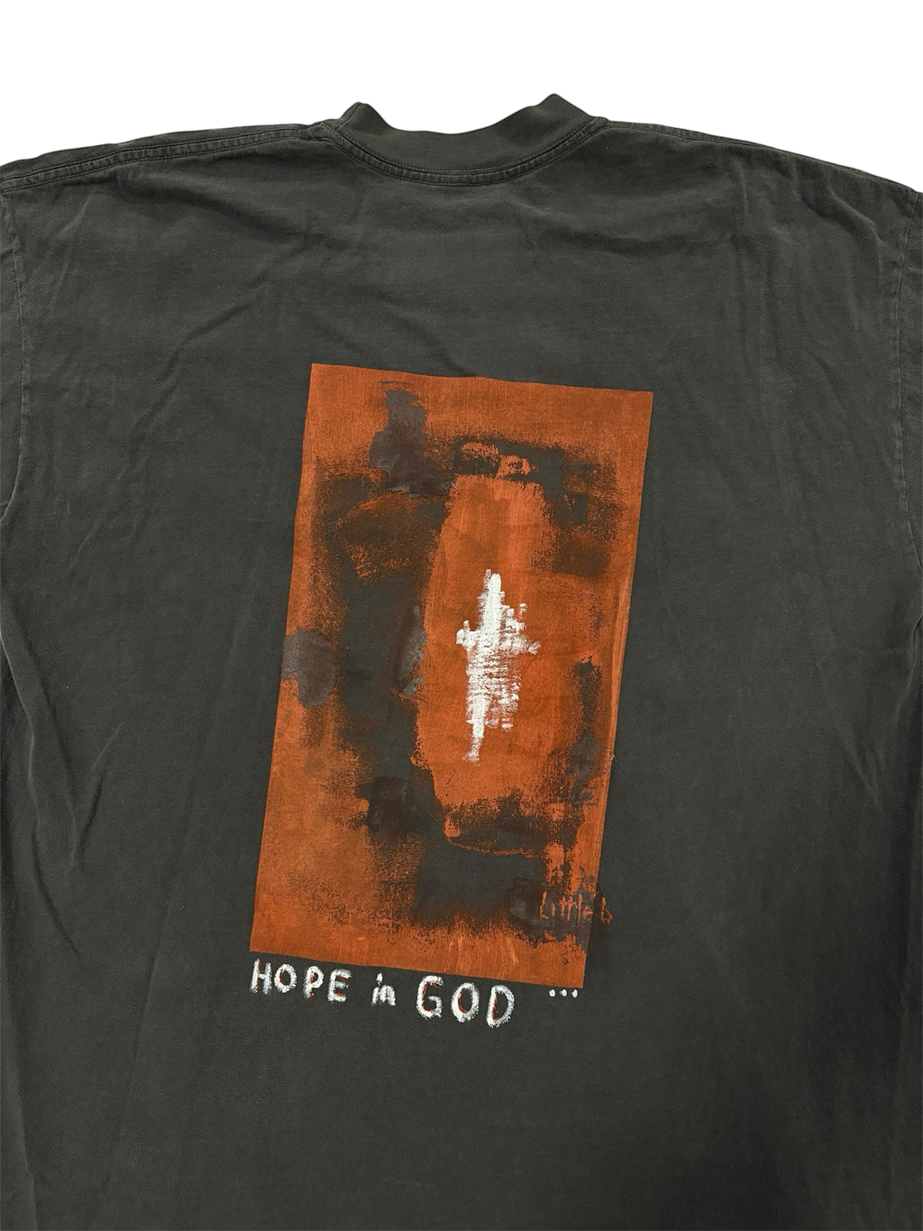 Hand-Painted and Printed ‘Hope in God’ Tee by Little b • Unisex • XL
