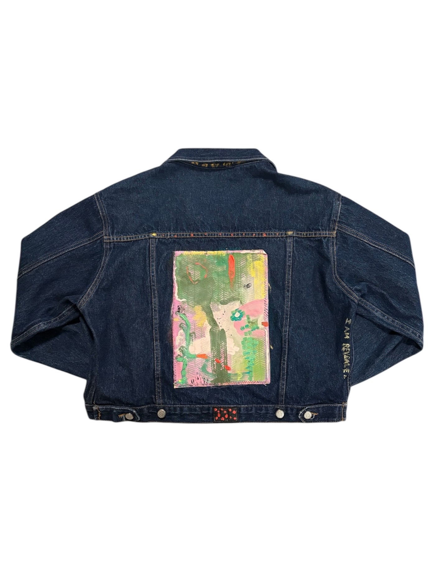 Abstract Denim Jacket by Little b (Size: Cropped M) - I AM REVEALED