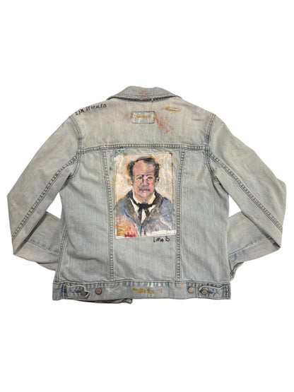 Portrait Denim Jacket by Little b (Size: WM) - I AM REVEALED