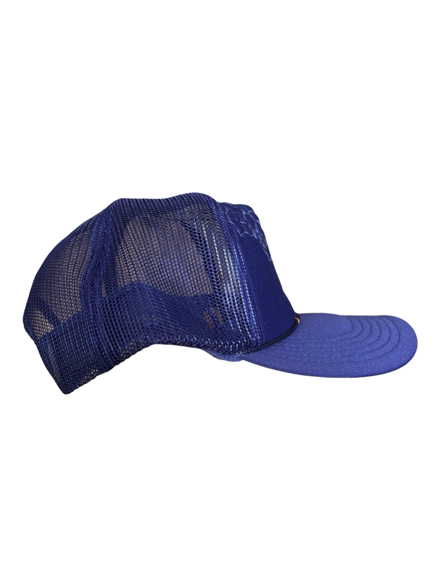 IAR Hand-Embroidered Wildflower on Purple Strap-back Trucker by JBM • Unisex