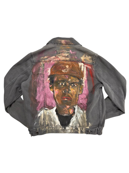 Portrait Denim Jacket by Little b (Size: M) - I AM REVEALED
