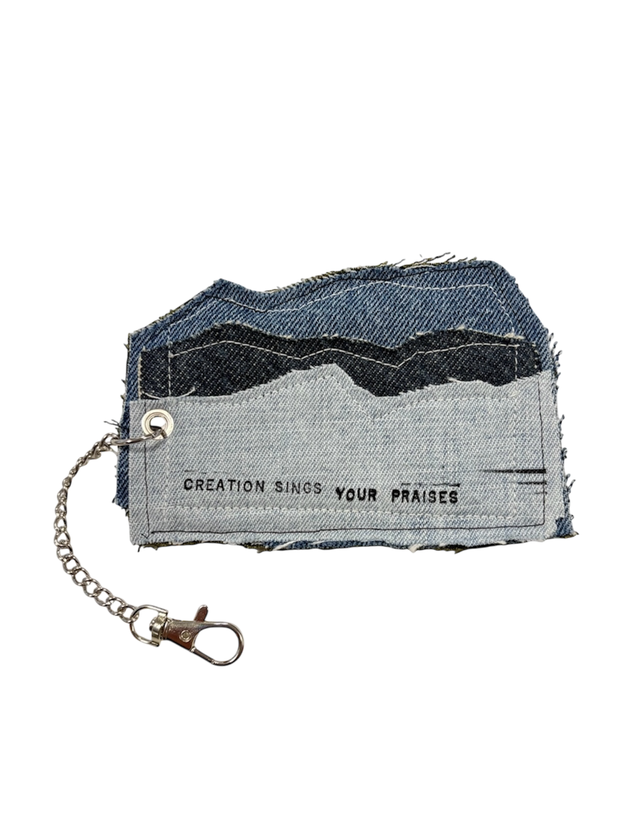 Hand-Stitched and Painted Bag and Keychain Accessory by The Kings Misfit Kid