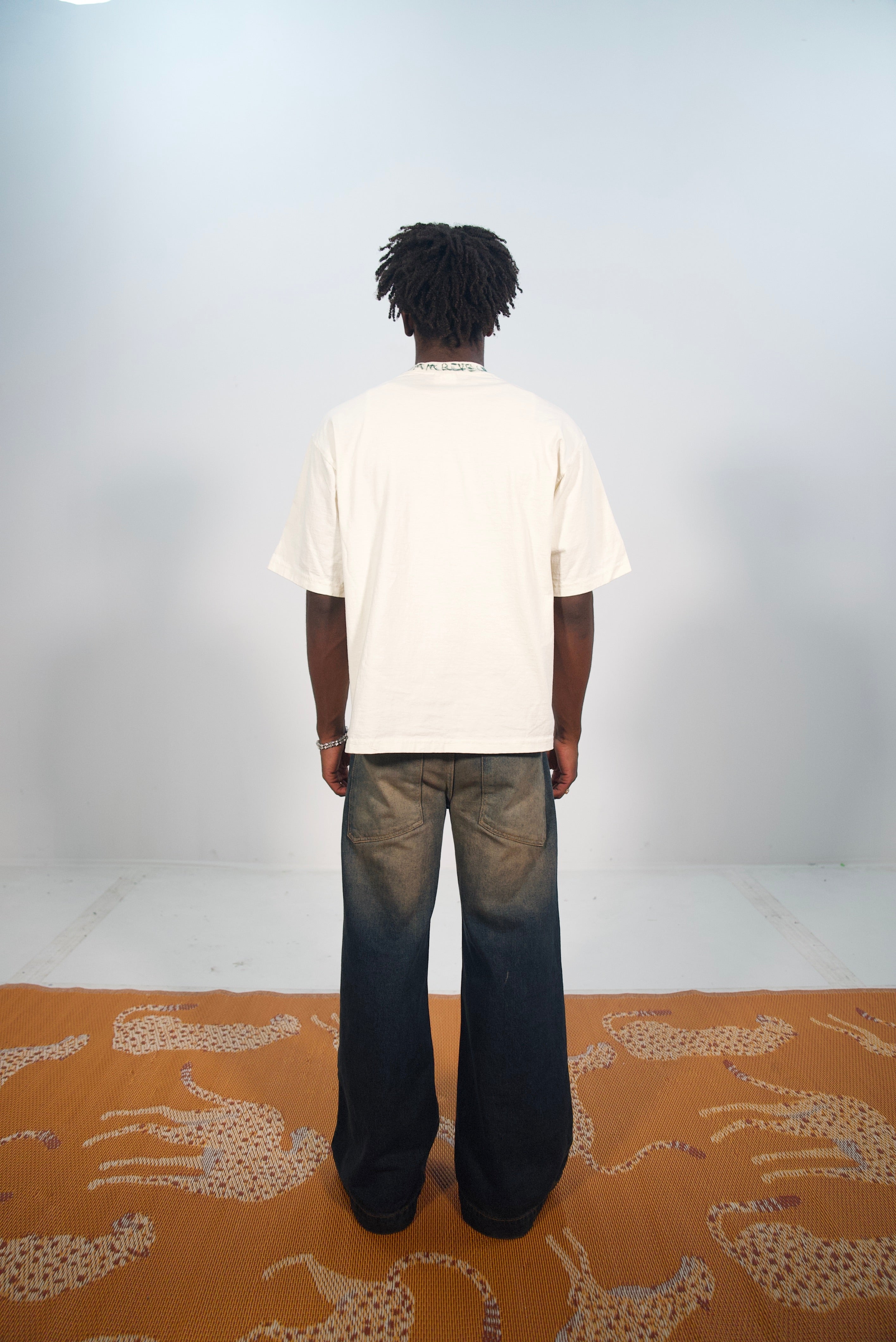 Hand-Painted ‘So Loved’ Boxy Cropped Tee by Little b • Unisex • XL