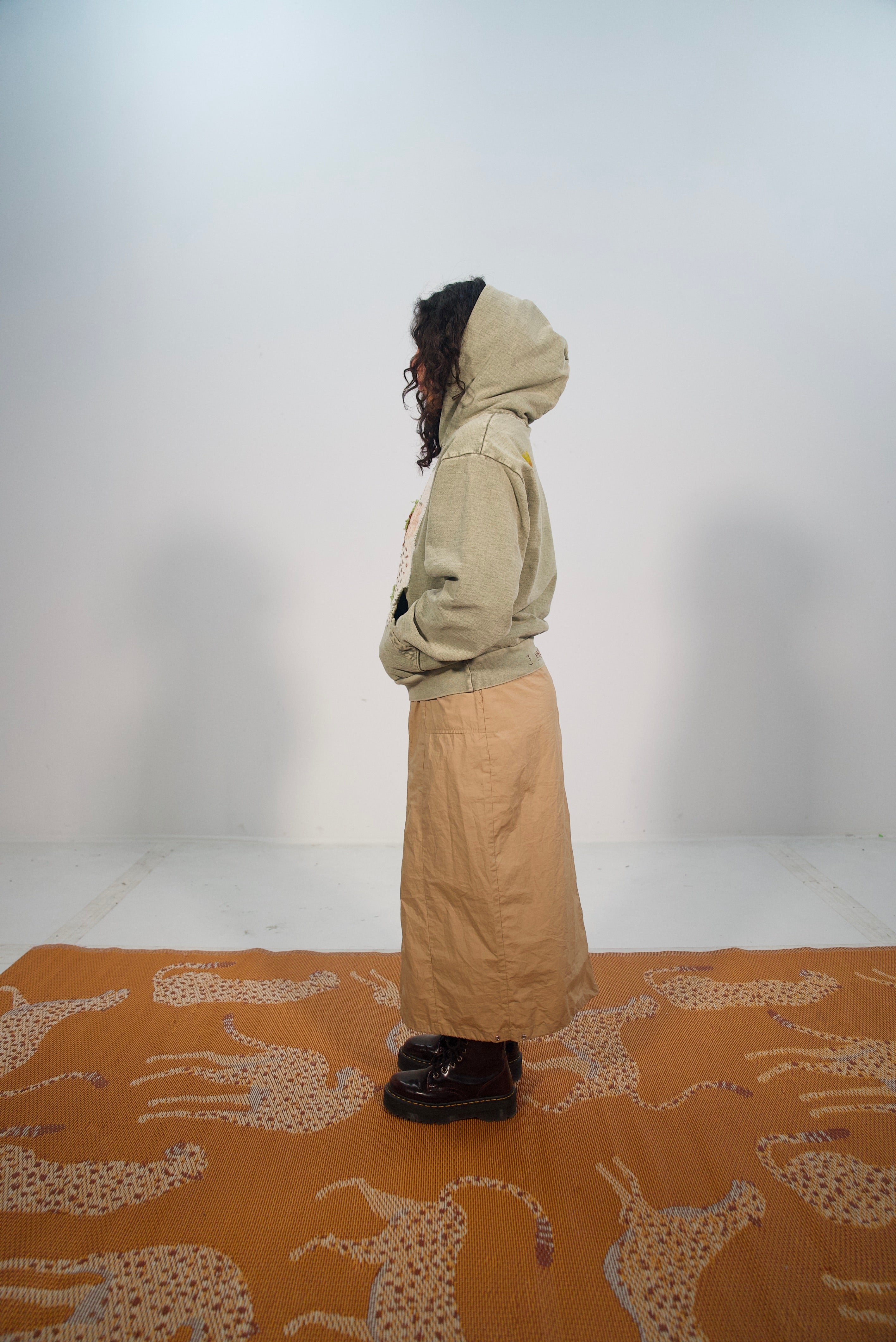 Hand-Stitched Design on Heavy-Weight Hoodie by Little b • Unisex • S