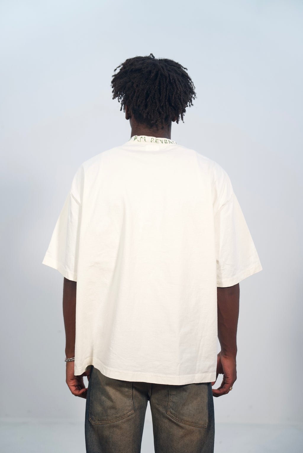 Hand-Painted Portraits on Boxy Cropped ‘So Loved’ Tee by Little b • 2XL