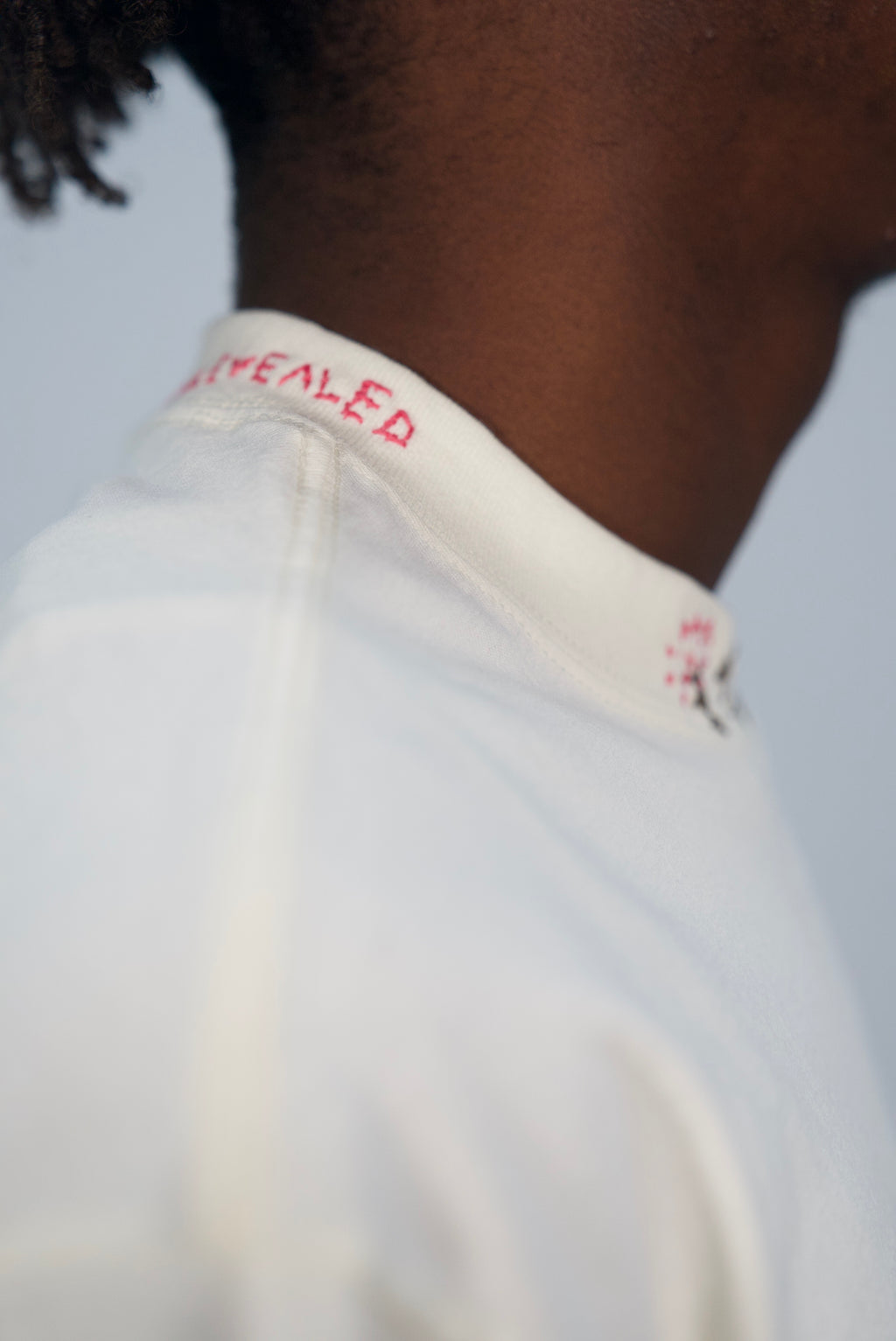 IAR Hand-Stitched Vine Design on Boxy Cropped Tee by JBM • Unisex • XL