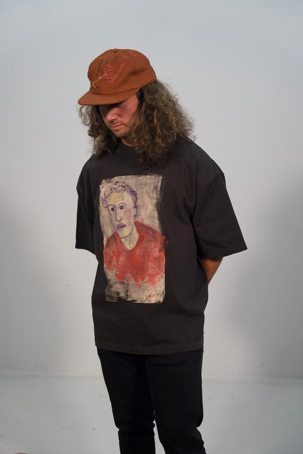 Hand-Stitched Vine Design on Cotton Snapback by JBM • Unisex