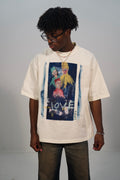 Hand-Painted ‘So Loved’ Boxy Cropped Tee by Little b • Unisex • 2XL
