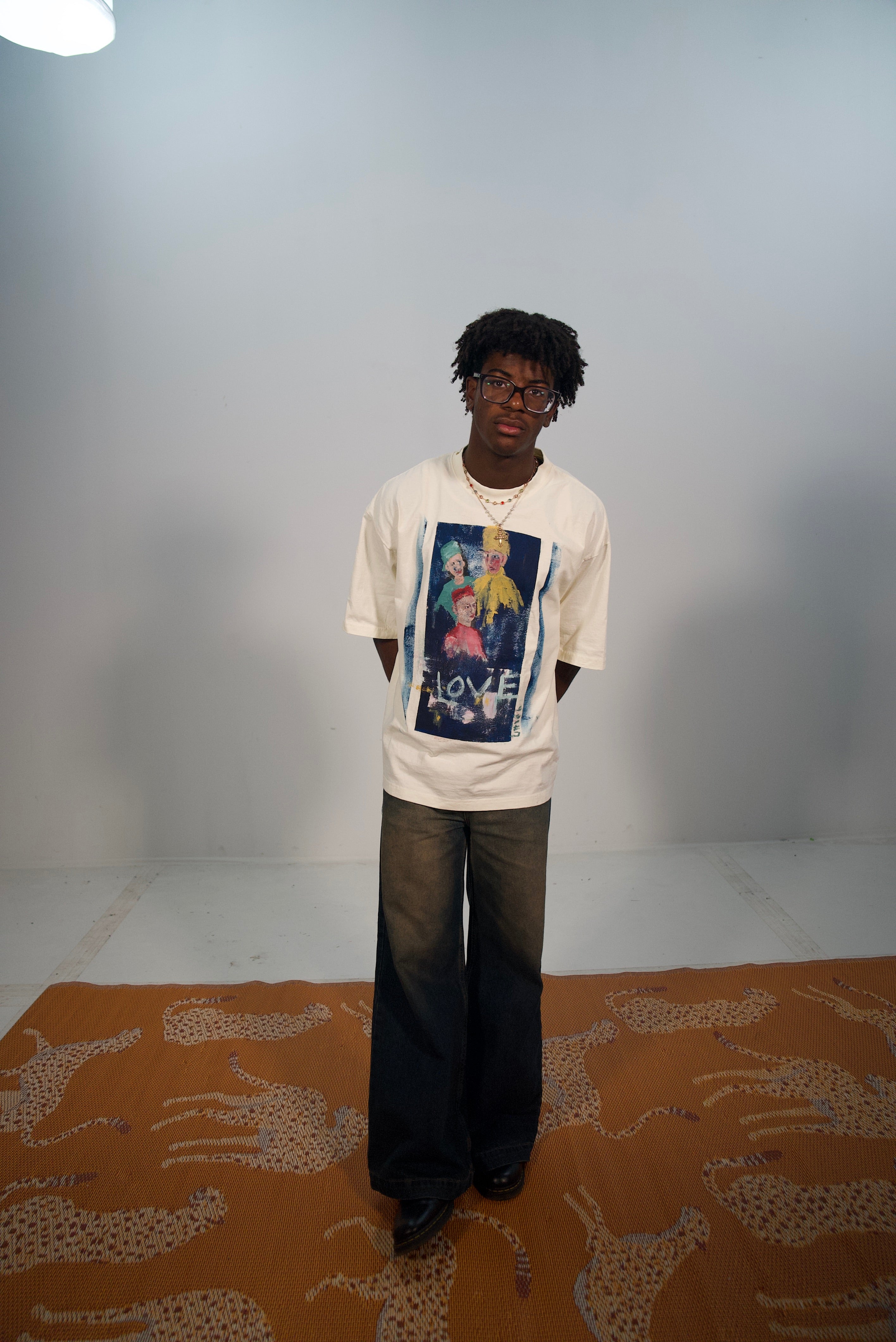 Hand-Painted ‘So Loved’ Boxy Cropped Tee by Little b • Unisex • 2XL